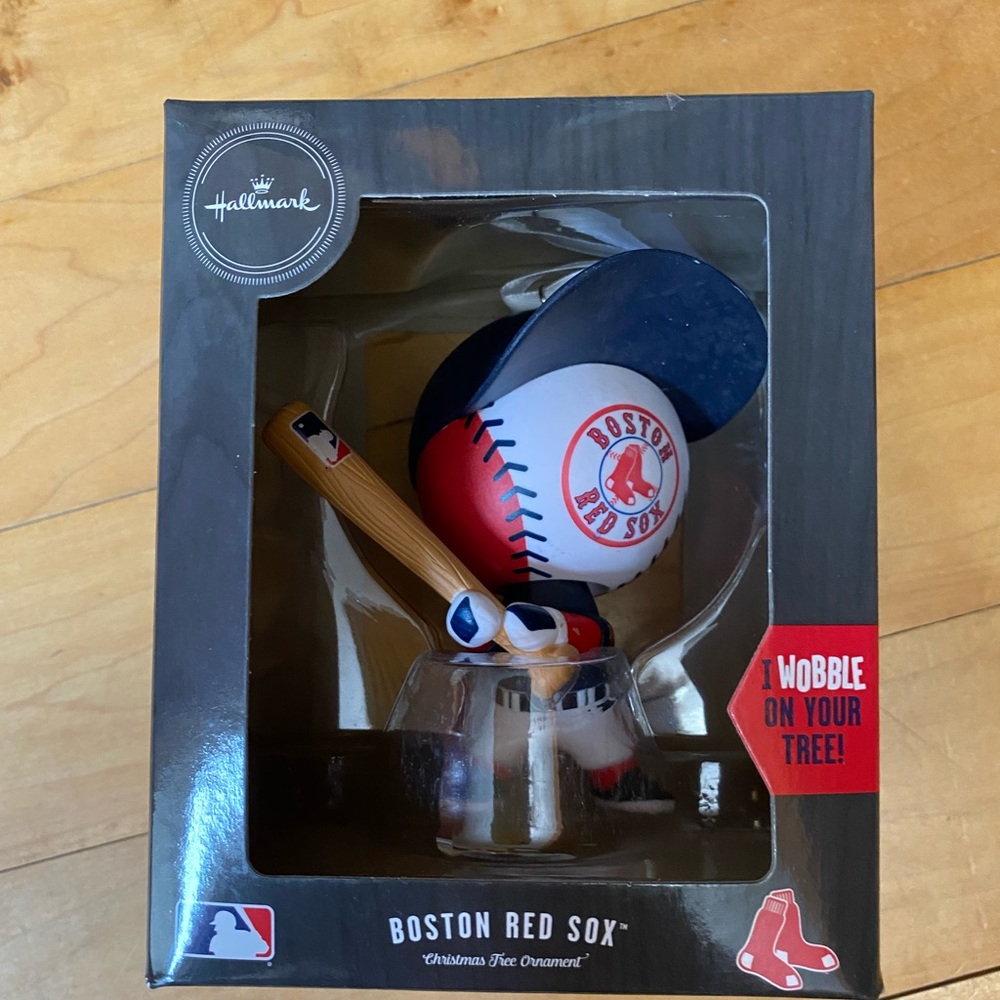 Hallmark Boston Red Sox Bobble Head Christmas Tree Ornament